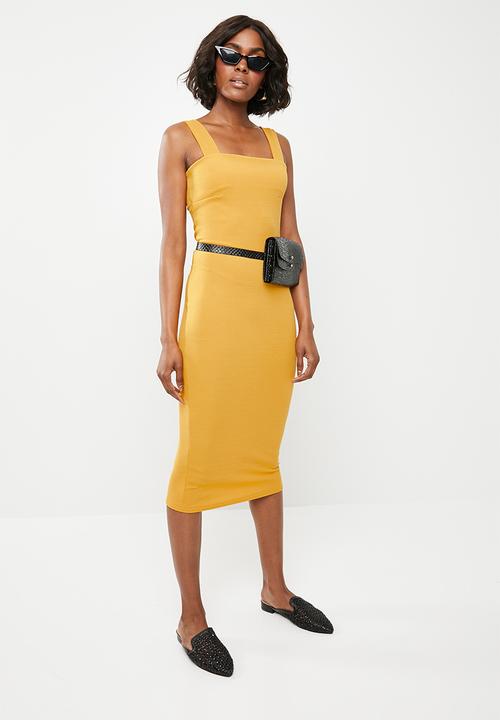 STYLE REPUBLIC - Basic bodycon dress - yellow