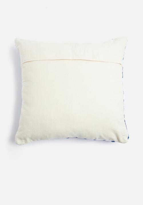 Sixth Floor - Erik woven cushion cover - blue