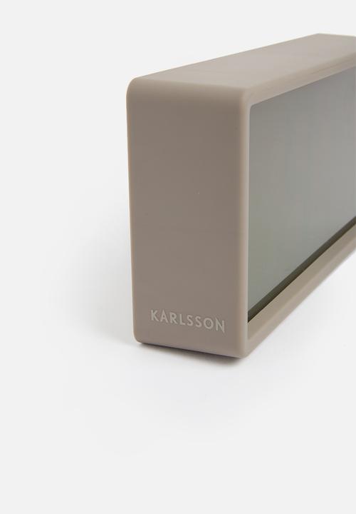 Present Time - Coy alarm clock - rubberized grey