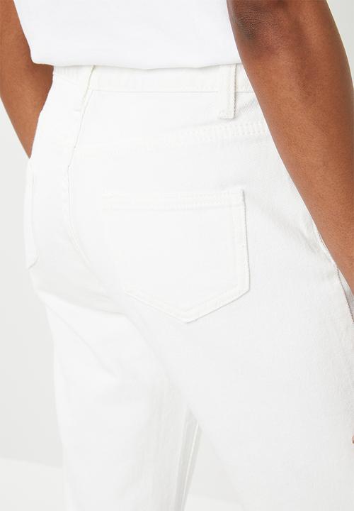 STYLE REPUBLIC - Longline denim shorts - white