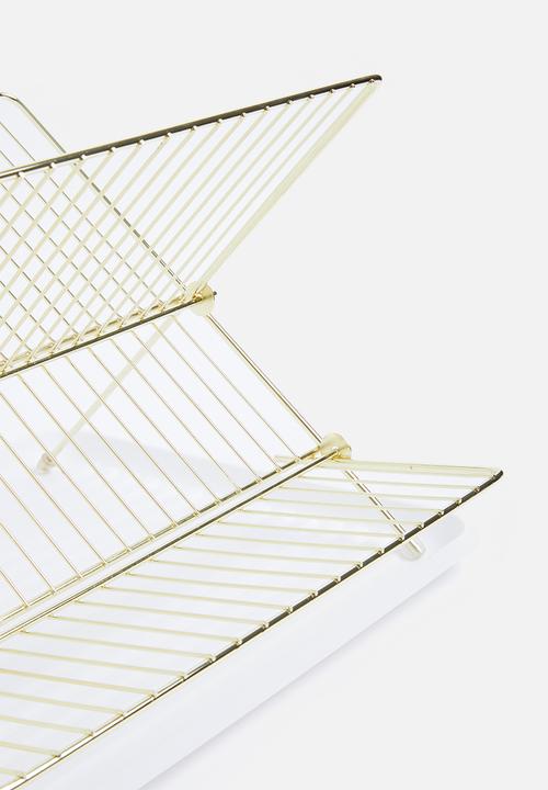 Present Time - Dish rack - gold plated