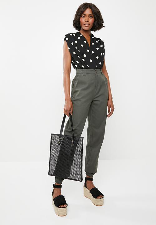 STYLE REPUBLIC - Wrap bodysuit - black