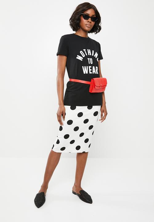 STYLE REPUBLIC - Nothing to wear t-shirt - black