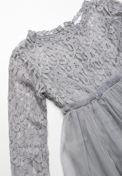 Pop Candy - Lace dress - grey