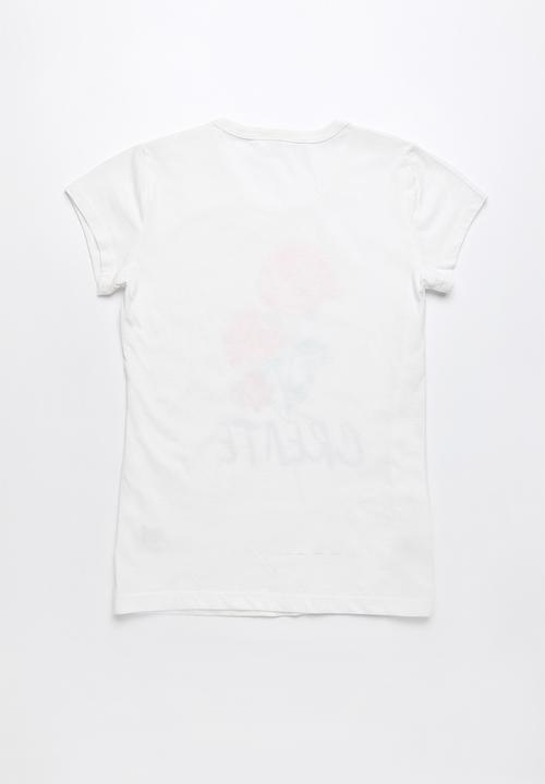 Pop Candy - Create printed short sleeve tee - white