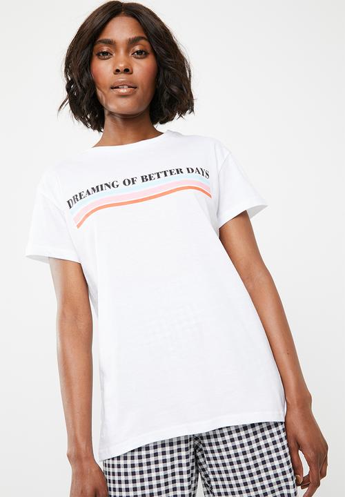 Superbalist - Better days tee - white 