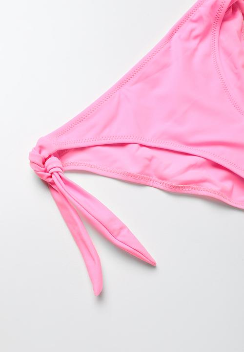Pop Candy - Frilled halter bikini - pink