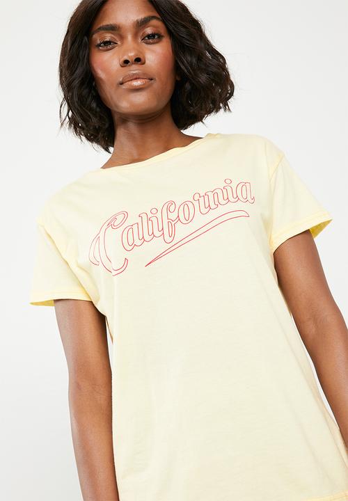 Superbalist - California tee - yellow
