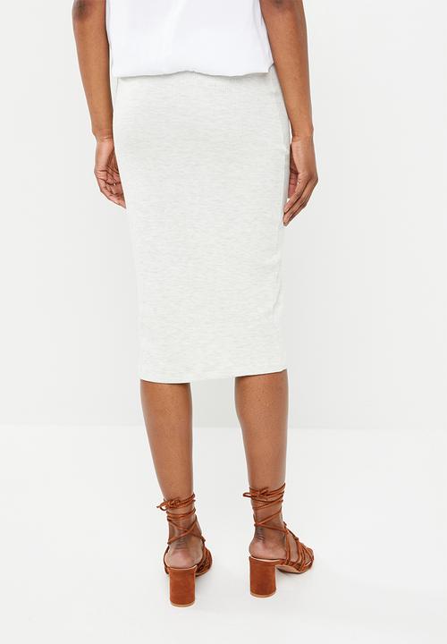 Superbalist - Pull on bodycon skirt - grey