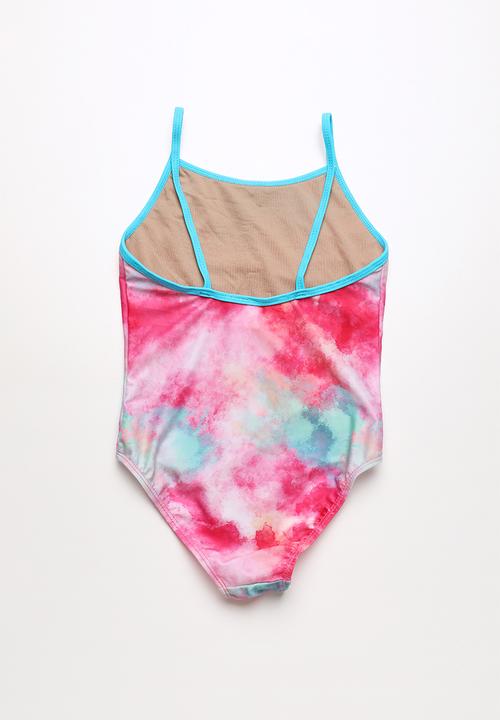 Pop Candy - Rainbow print swimsuit - pink