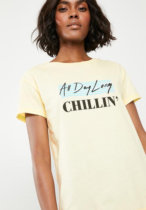 Superbalist - Chillin tee - baby yellow
