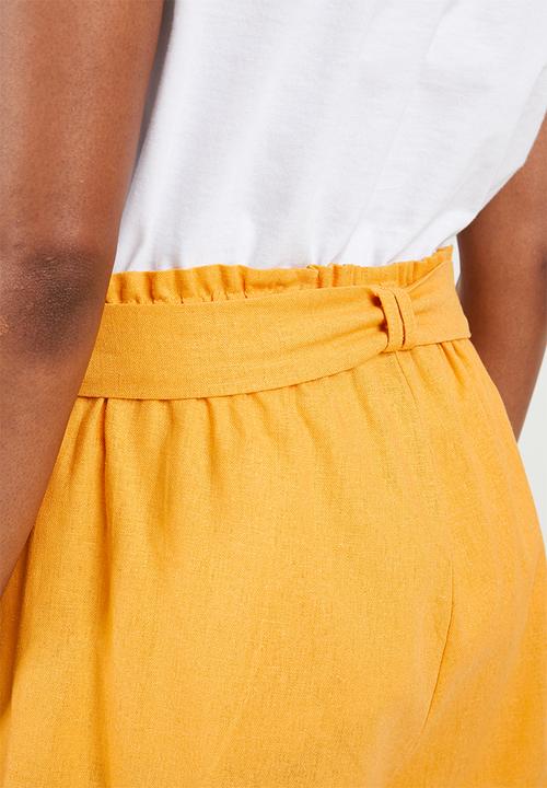 Superbalist - Linen blend shorts - yellow 