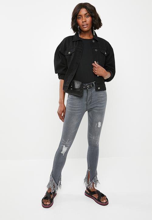 STYLE REPUBLIC - Boxy dropped shoulder T-shirt - black