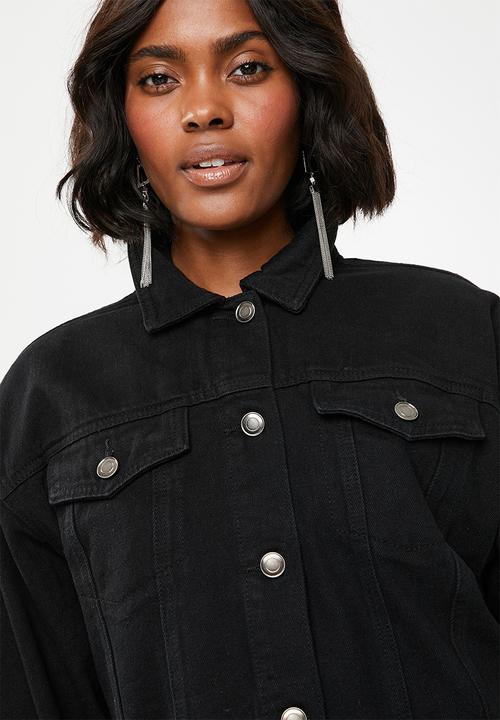 STYLE REPUBLIC - Boxy trucker denim jacket - black