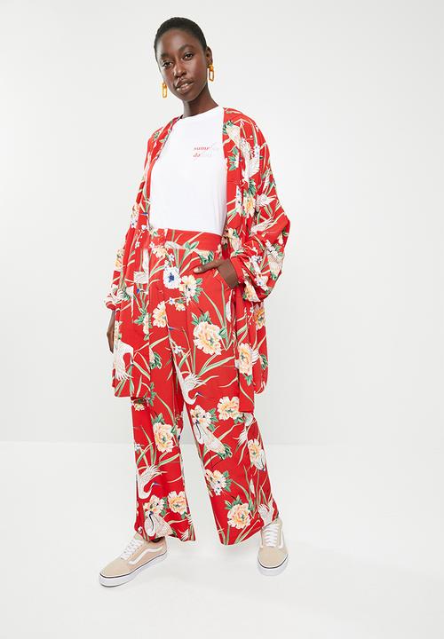 STYLE REPUBLIC - Highwaisted pants - red 