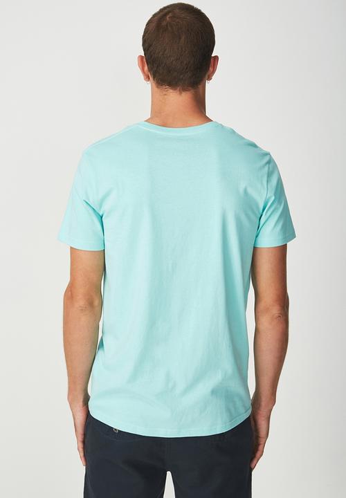 Cotton On - Essential V-neck tee - blue