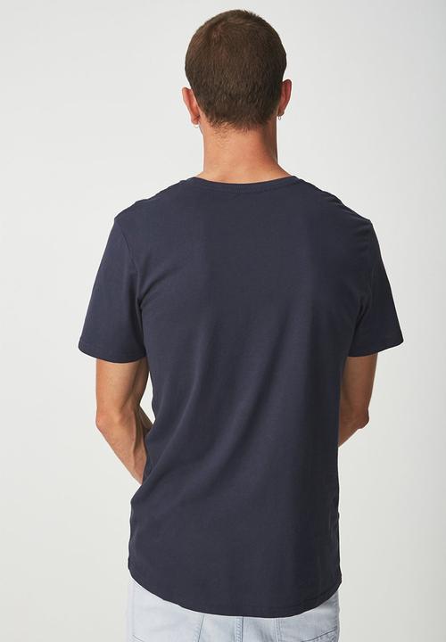 Cotton On - Essential crew neck short sleeve tee - navy