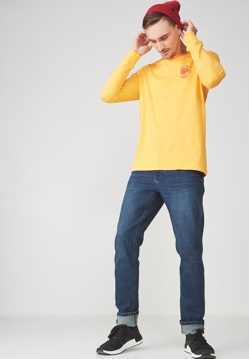 Cotton On - Tbar long sleeve tee - yellow