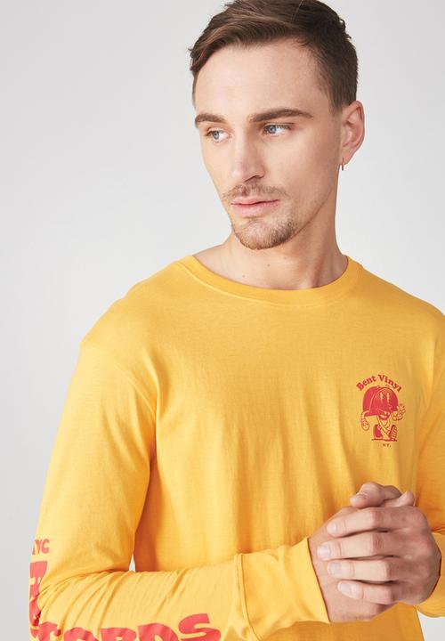 Cotton On - Tbar long sleeve tee - yellow