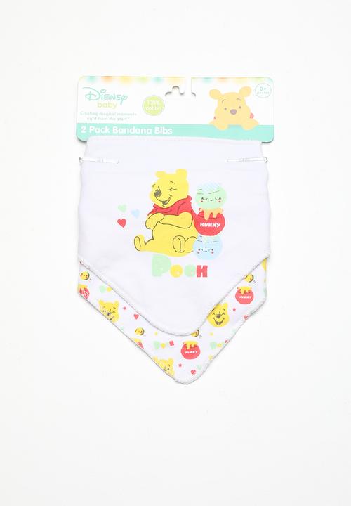 Character Group - Winnie the pooh 2 pack bandana bibs - yellow