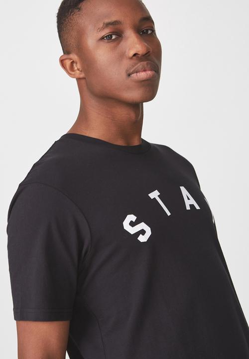 Cotton On - Tbar short sleeve tee  - black