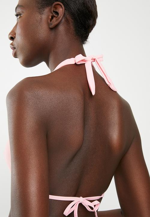 London Hub - Strap bikini set -  pink 