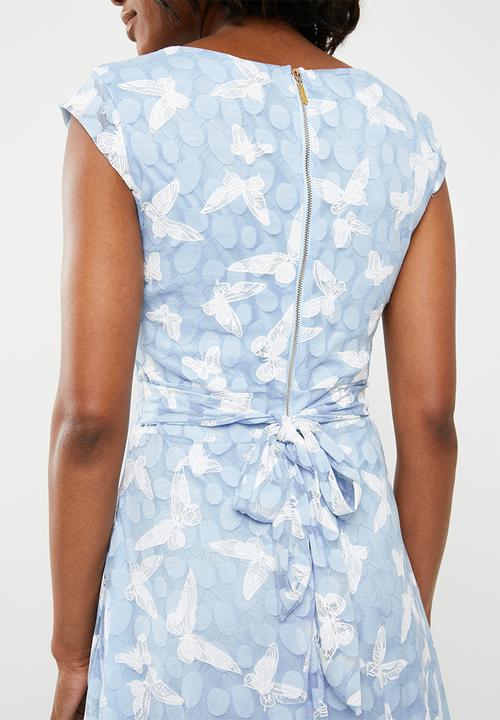 Revenge - Butterfly fit & flare dress - blue