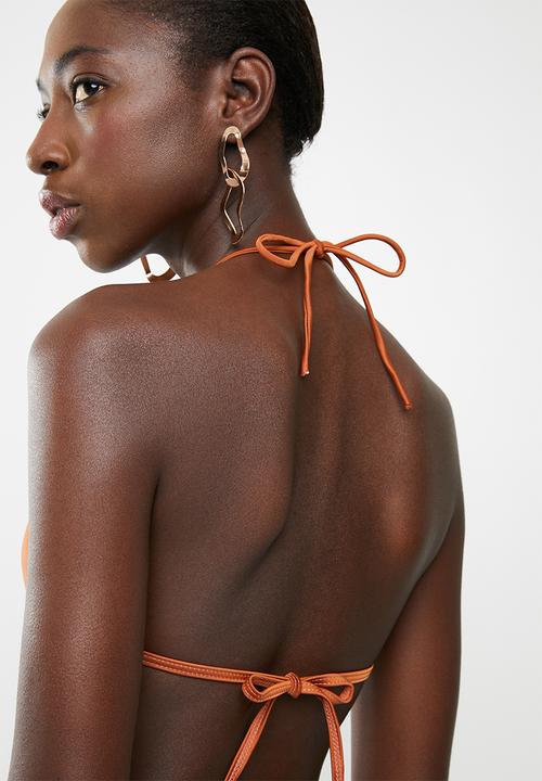 Lithe - Side tie bikini set - rust