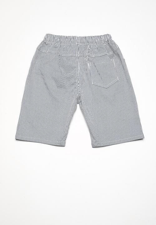 Pop Candy - Stripe printed shorts - blue