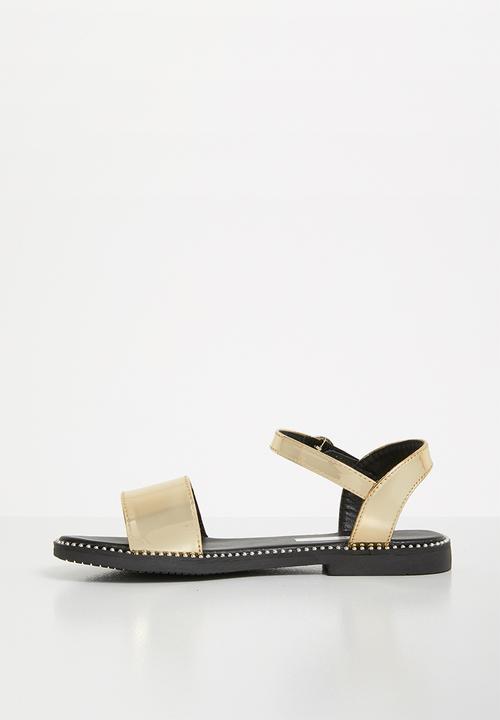 Pop Candy - Kids patent sandal - gold
