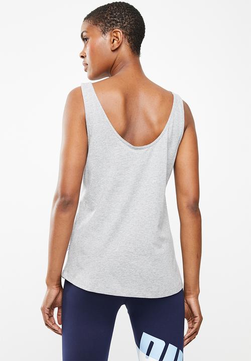 PUMA - Essential logo tank tee - grey