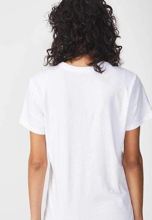 Cotton On - Tbar fox graphic T-shirt - white