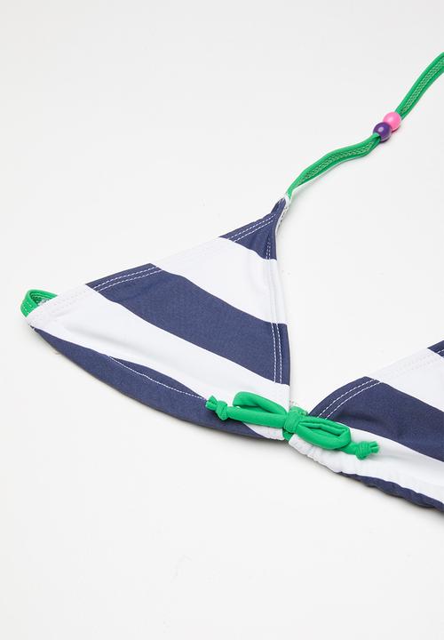 Pop Candy - Striped colour block bikini - multi