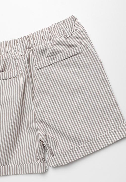 Superbalist - Pocket chino long shorts - brown & white