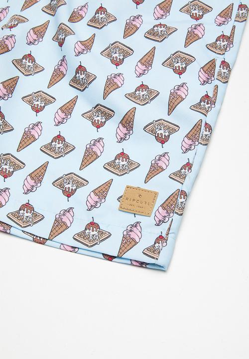 Rip Curl - Waffles & ice cream volley short - blue