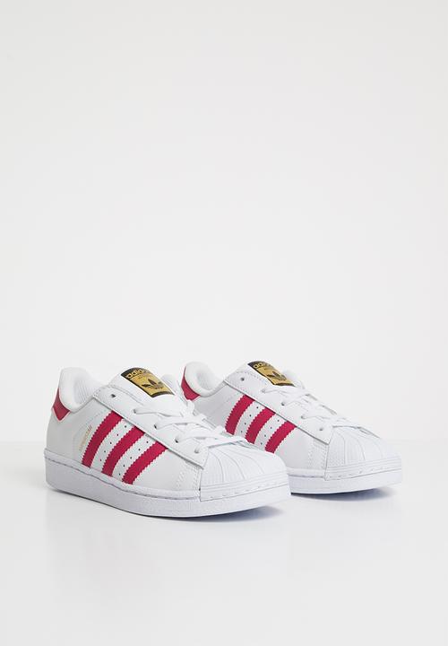adidas Originals - Kids Superstar C - white/pink/white