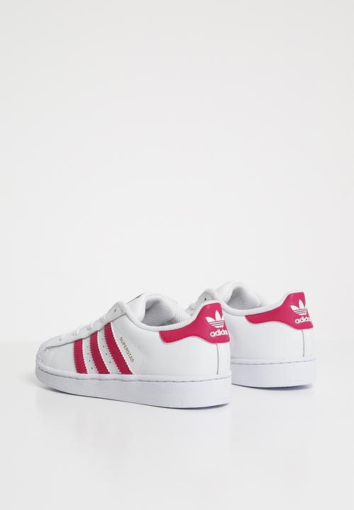 adidas Originals - Kids Superstar C - white/pink/white
