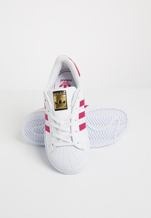 adidas Originals - Kids Superstar C - white/pink/white