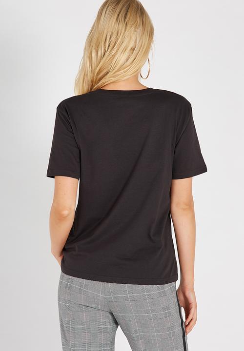 Supré  - Graphic tee - black 
