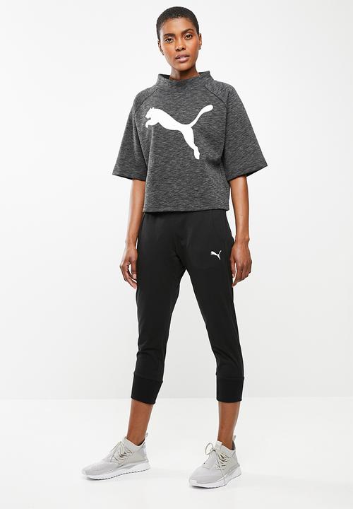 PUMA - Evo stripe sweat tee - grey 