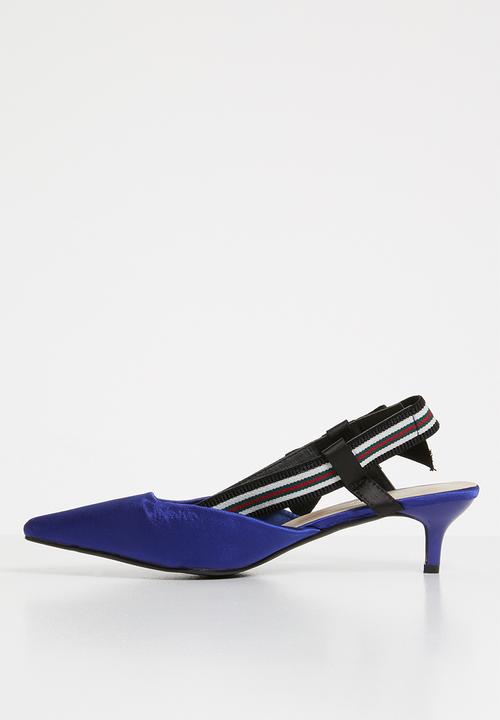 STYLE REPUBLIC - Bow detail slingback heels - blue