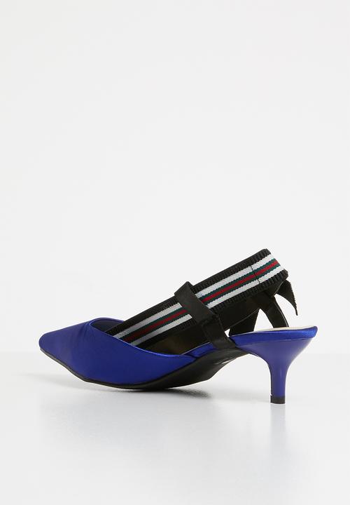 STYLE REPUBLIC - Bow detail slingback heels - blue