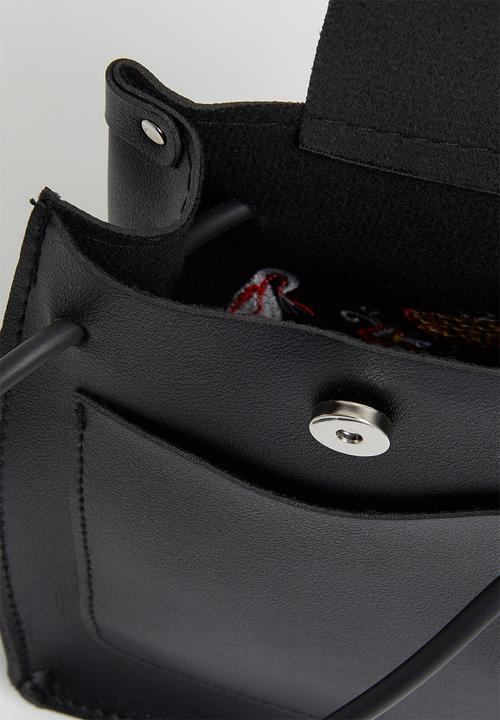 Superbalist - Claire floral embroidered bag  PU - black