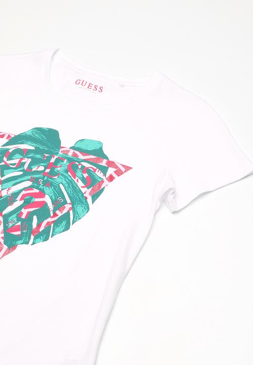 GUESS - Palm leaf tee - white