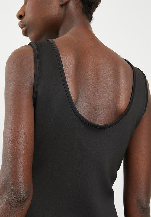 Superbalist - Zip front bodycon dress - black 