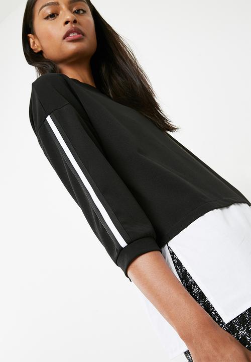 Superbalist - Upstyled twofer top - black 