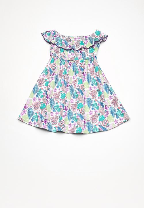 Twin Clothing - Frill tropical print dress - multi
