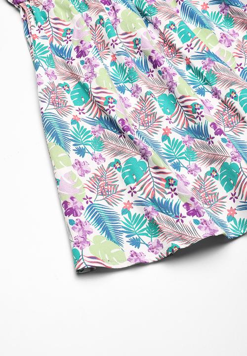 Twin Clothing - Frill tropical print dress - multi