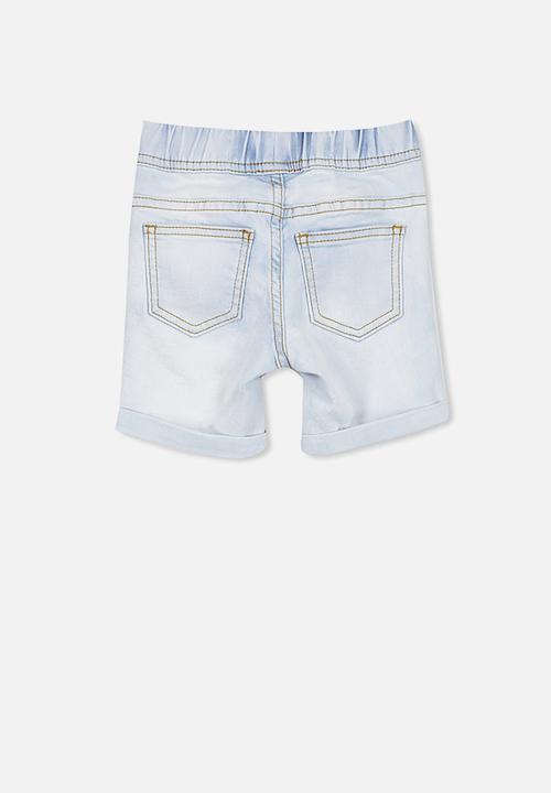 Cotton On - Joey denim short - blue
