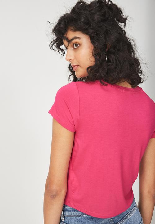 Cotton On - The baby tee - royal pink